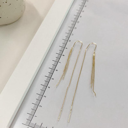 韓国ファッション　お洒落なロングピアス　アクセサリー -438 1枚目の画像