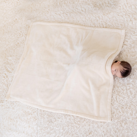 觸感最好的毯子 有機棉毯子 半碼 跪禮等 嬰兒禮物 日本製造 第1張的照片