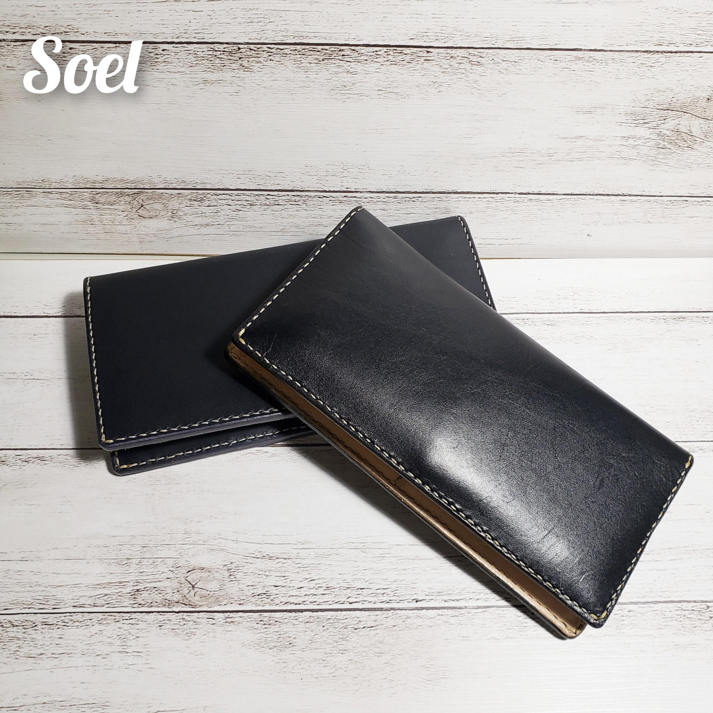 カラーオーダー　総手縫いの選べる革の長財布