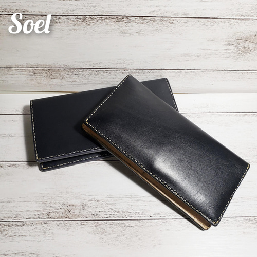 カラーオーダー 総手縫いの選べる革の長財布 長財布 soel 通販｜Creema  