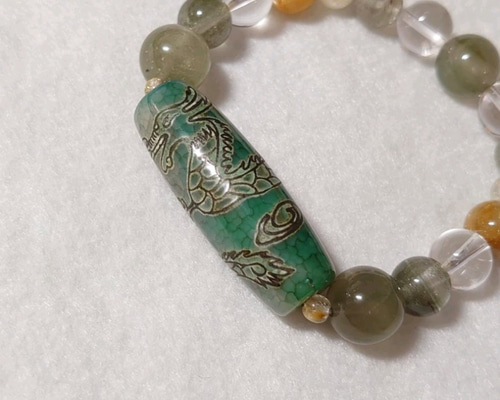 悪いことがなくなってきてる！天珠を一つは持ちたい！綺麗な龍神天珠さま！真っ白！ 悪いことがなくなってきてる！天珠を一つは持ちたい！綺麗な