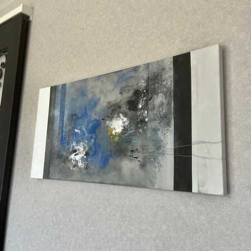 現代アート 80×39㎝ 大きめ モダン 絵画 原画 抽象画 アート