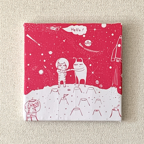 手刷りシルクスクリーンクロス イラスト はらっぱgarden* 通販