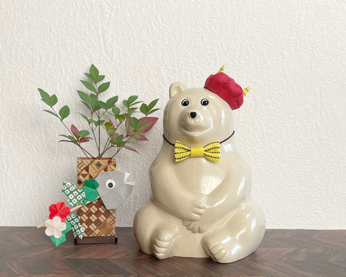 節分のこものセット／赤おに しろくま貯金箱 その他インテリア雑貨