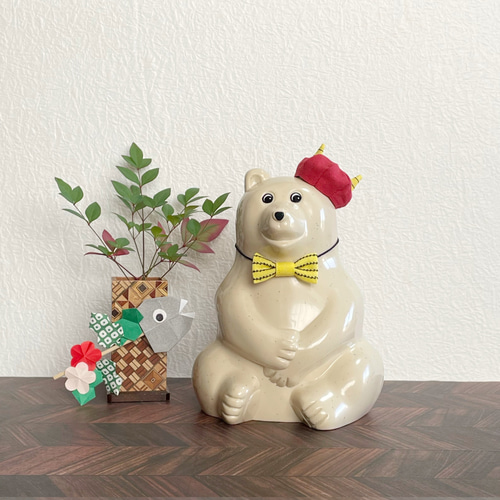 節分のこものセット／赤おに しろくま貯金箱 その他インテリア雑貨