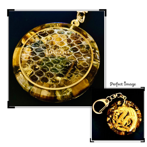 白蛇抜け殻全面使用＊プレミアムオルゴナイト＊竹炭・アメジスト