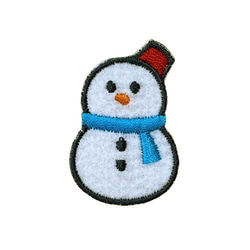 刺繍ワッペン　クリスマス【雪だるま】 1枚目の画像
