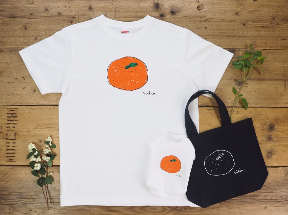わんちゃん用みかんＴシャツ 犬 DOG わんこ 犬服