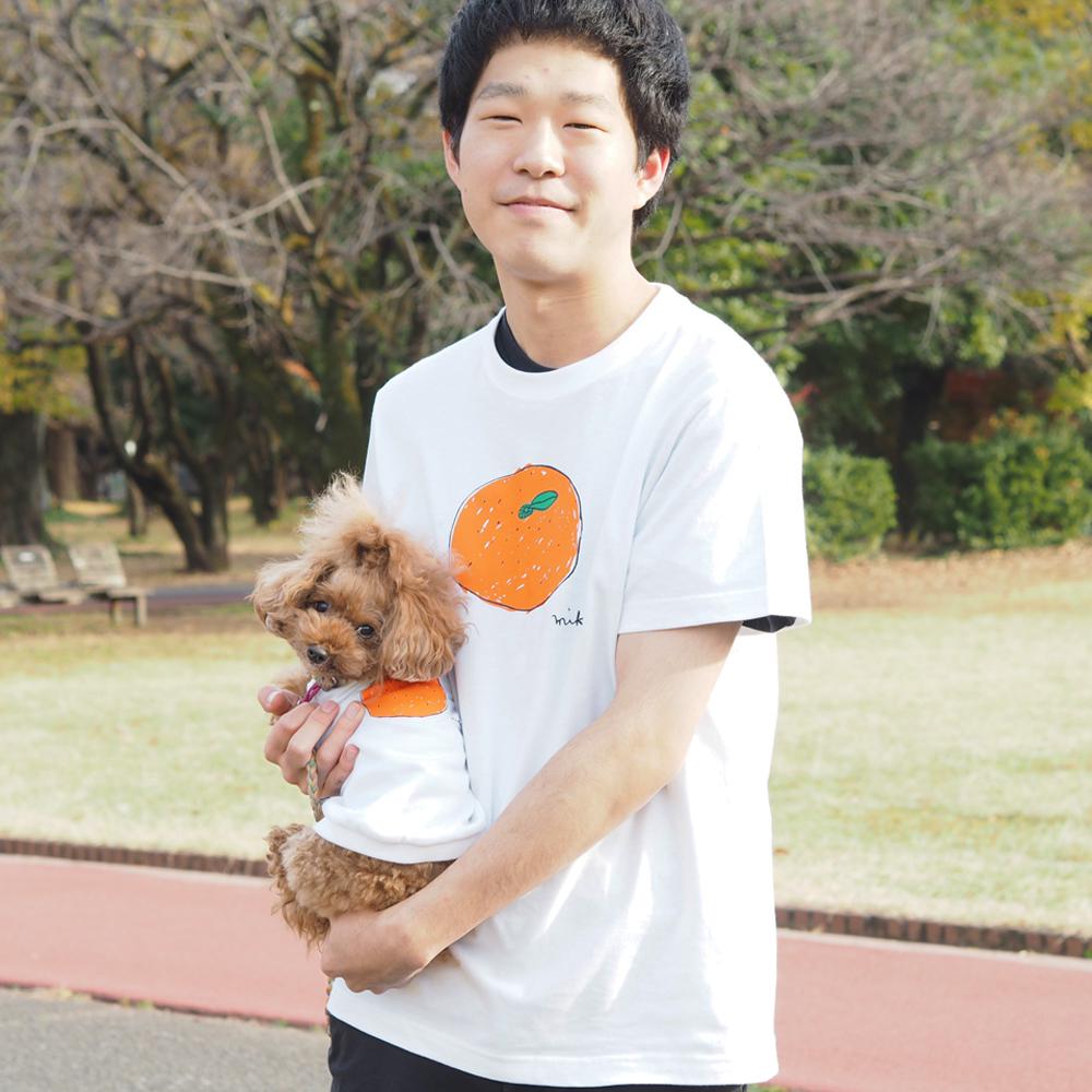 わんちゃん用みかんＴシャツ 犬 DOG わんこ 犬服
