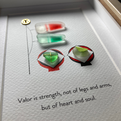 シーグラスアート「鯉のぼり」 五月人形・こいのぼり ゆきみ工房