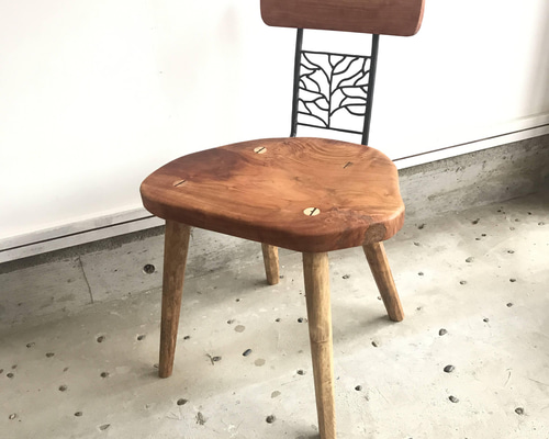 自然木の椅子 ハンドメイド handmade 手作り 椅子 天然木 自然木
