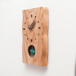 　手作り木の掛時計（大） 3枚目の画像