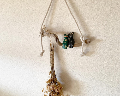 流木インテリア｜ナチュラルハンガー ウォールデコ 壁掛け No.2