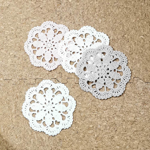 レースあみガーデン フラワーガーデンマンダラブランケット Pattern