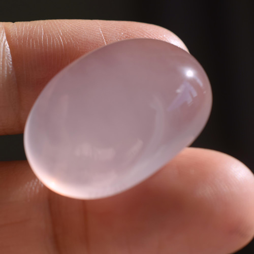 D193 一点物 上品 宝石質 大粒天然 スターローズクォーツ 楕円 1月