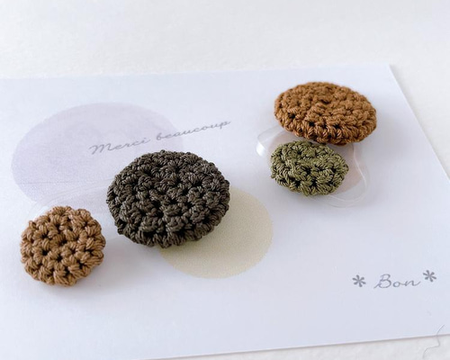 まる2連ヘアゴム 2個 からまないゴムS 雑貨・その他 ＊bon＊fleurs