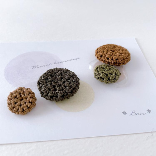 まる☆ヘアゴム まる2連ヘアゴム 2個 からまないゴムS 雑貨・その他 ＊bon