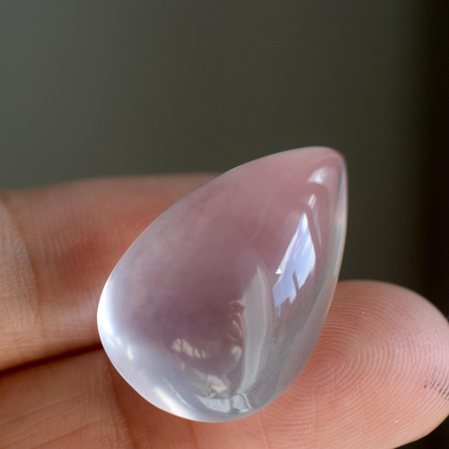 D194 一点物 大粒 天然 スターローズクォーツ 雫 1月誕生石 天然石  