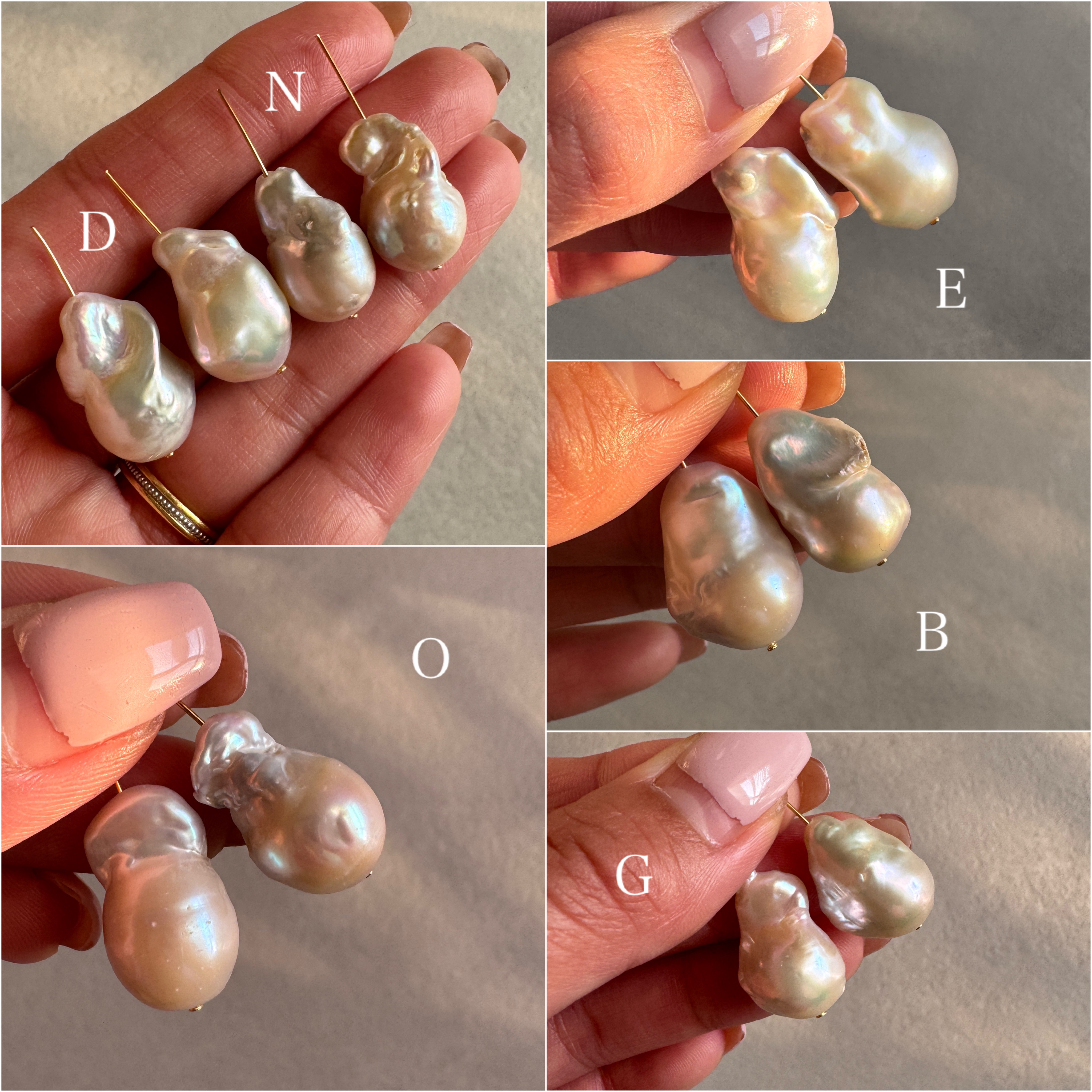 ［silver］バロックパール イヤリング ・ ピアス / 選べるパール／結婚式 / ウェディング / デイリー