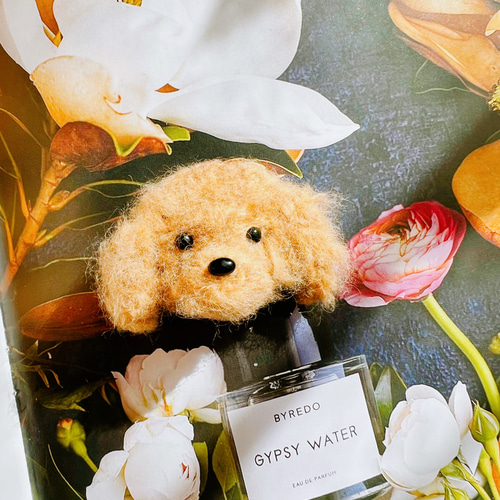 ワンコ・和柄デザイン★天然石レジンヘアゴム✨　ゴールデンレトリーバー ワンコ・和柄デザイン☆天然石レジンヘアゴム✨ ゴールデンレトリーバー