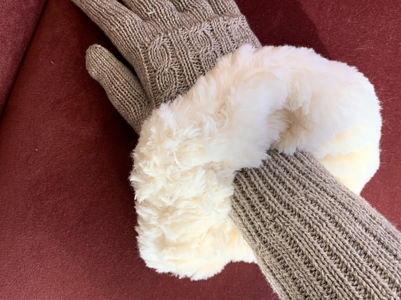 Organic Cotton コットンファー生地のBigシュシュ シュシュ