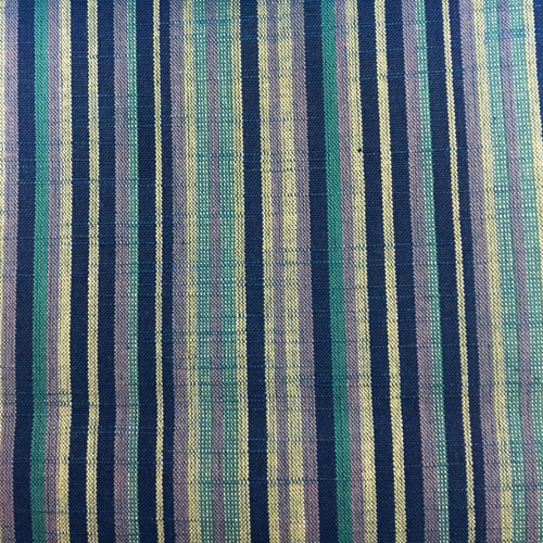 新品会津木綿反物 細縞に江戸紫×浅紫の柄でマイサイズの単衣着物を総