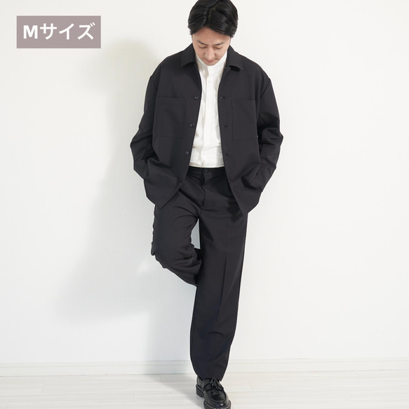 Morino Gakko [男士 2 件套 M 碼] 彈性套裝男士（黑色）入學典禮畢業典禮辦公室 第2張的照片
