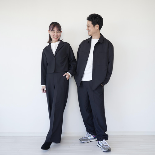 ﾓﾘﾉｶﾞｯｺｳ【メンズ2点セットMサイズ】ストレッチセットアップメンズ