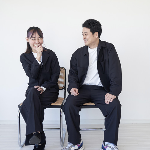 モリノガッコウ【メンズ2点セットLサイズ】ストレッチセットアップ モリノガッコウ【メンズ2点セットLサイズ】ストレッチセットアップ