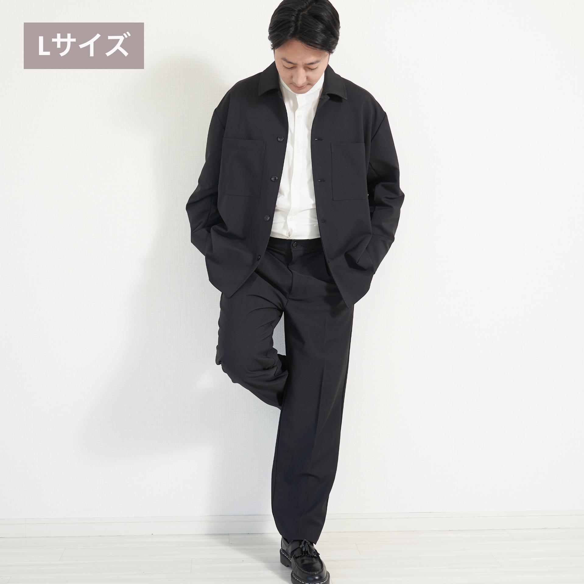 ﾓﾘﾉｶﾞｯｺｳ【メンズ2点セットLサイズ】セットアップ (ブラック)｜WE-01T-01-set001-BLACK-L