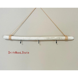 流木インテリア 真っすぐでシンプルなハンガーフック 流木ハンガー ハンギング ウォールデコ 壁掛け 北欧 No.68 4枚目の画像