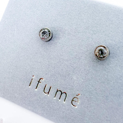 【ifumé】つけっぱなしOK！小粒3mmのベゼルピアス＆イヤリング　サージカルステンレス　金属アレルギー対応 ピアス 3枚目の画像