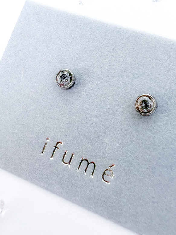 【ifumé】つけっぱなしOK！小粒3mmのベゼルピアス＆イヤリング　サージカルステンレス　金属アレルギー対応 ピアス 3枚目の画像