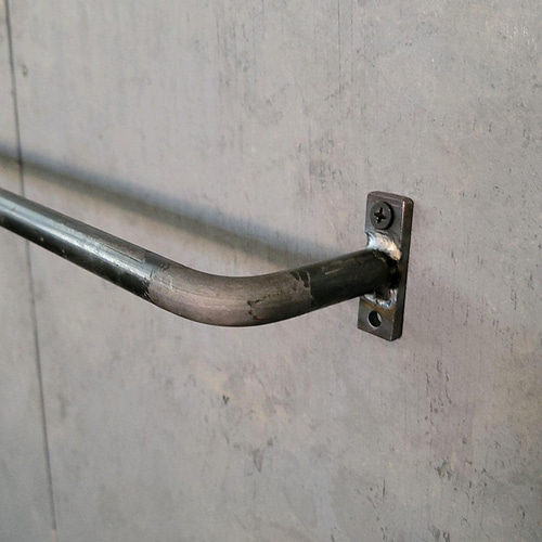 100×7cm 13㎜ アイアンバー アイアンレッグ タオルハンガー ランドリー