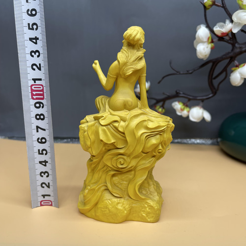 極上品 弁財天 木彫仏像 裸婦像 置物 精密彫刻 福運 彫刻 大波彫刻