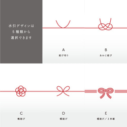 【16枚】[ 希望の表書き&名入れ ] ミニのし紙・A4半分 ｜熨斗 4枚目の画像