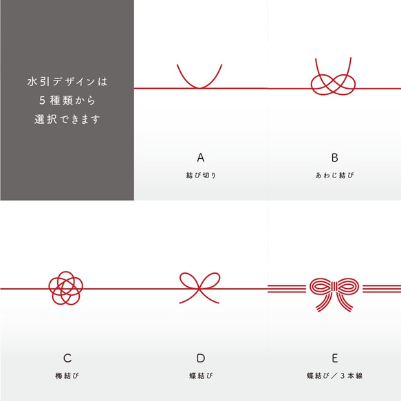 【16枚】[ 希望の表書き&名入れ ] ミニのし紙・A4半分 ｜熨斗 4枚目の画像