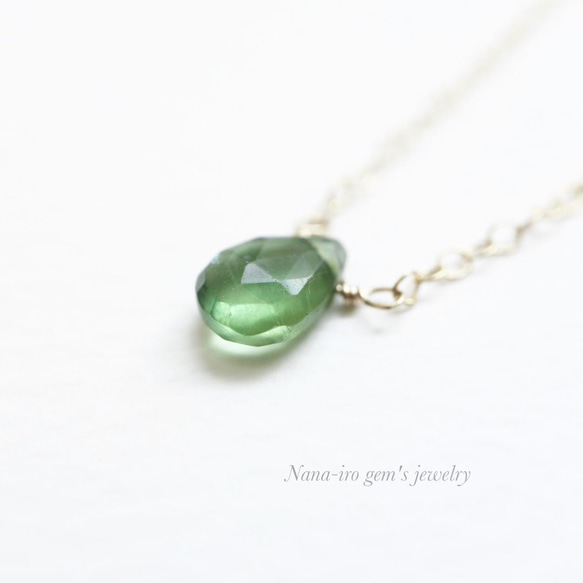 14kgf greenapatite necklace 1枚目の画像