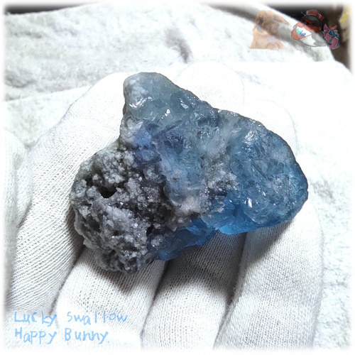 ◇ 磨き標本 秘蔵品 宝石質 特殊希少カラー ブルーフローライト