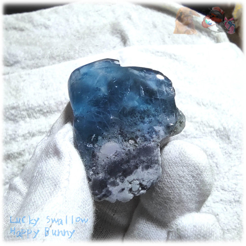 ◇ 磨き標本 秘蔵品 宝石質 特殊希少カラー ブルーフローライト 欠片