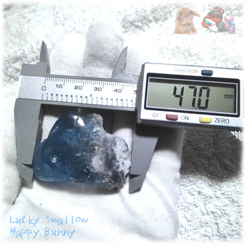 ◇ 磨き標本 秘蔵品 宝石質 特殊希少カラー ブルーフローライト 欠片