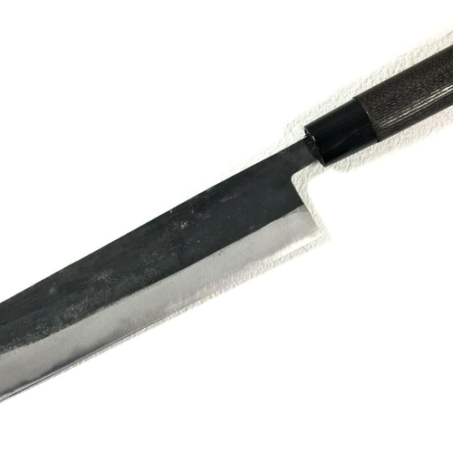 月光作 青紙2号 黒打 切付包丁 240㎜ #1430 焼栗柄 包丁