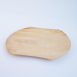 受注生産　会津の天然木「お皿プレート　大」トチの木 5枚目の画像