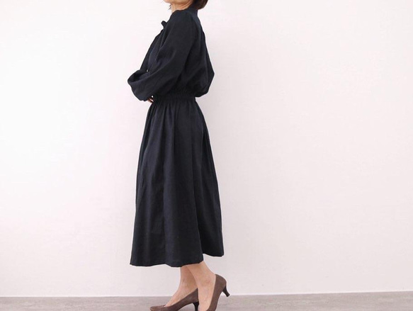 棉麻緞帶連衣裙 正式 No.210 第5張的照片