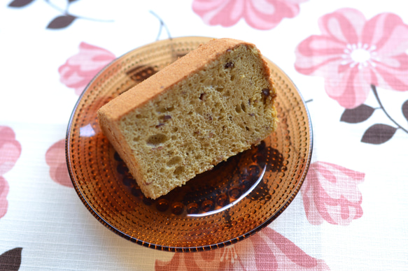 【秋冬】あずきシフォンケーキ～優しいあんこの甘味のしっとりシフォン 1枚目の画像