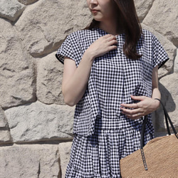 ギンガムチェック ブラウス No.216 ブラウス Mauve pink 通販