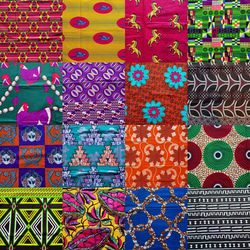 ハギレセット＊16枚組  生地  アフリカ布 アフリカン 小物作り ハンドメイド 手作り 手芸用品 布 カットクロス 6枚目の画像