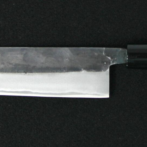 月光作 青紙2号 黒打 切付包丁 210㎜ #1429 焼栗柄 包丁