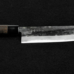 月光作 青紙2号 黒打 切付包丁 210㎜ #1429 焼栗柄 包丁・ナイフ 