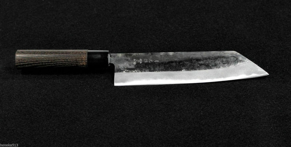 白紙2号 黒打 切付（万能）包丁 180㎜ G1519 焼栗柄 月光作 月光作 青紙2号 黒打 文化包丁 165㎜ #1401 焼柄 包丁・ナイフ
